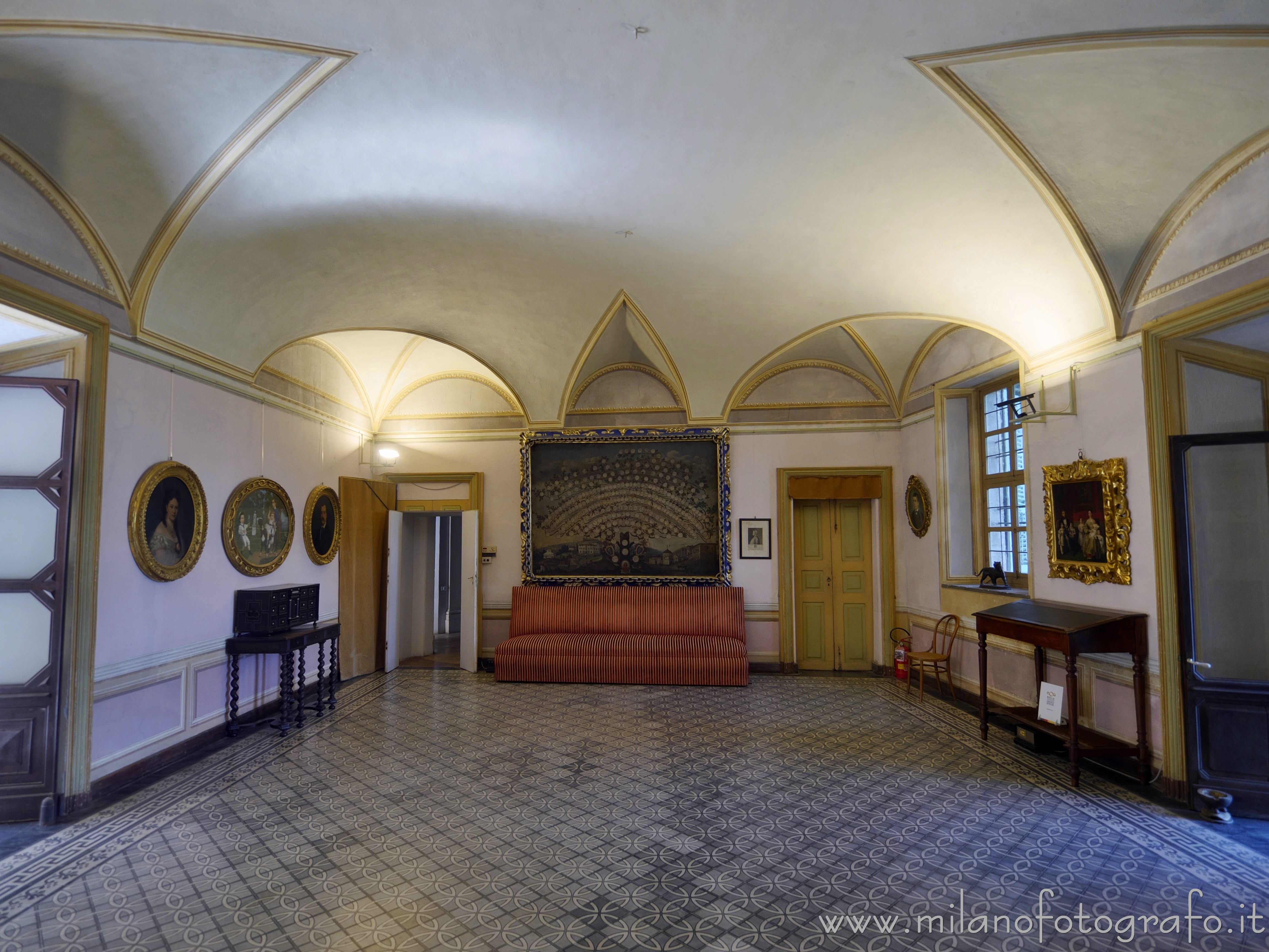 Biella (Italy) - Fireplace Hall in La Marmora Palace side opposite to the fireplace